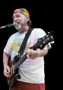 Mike Jackman playing electric guitar